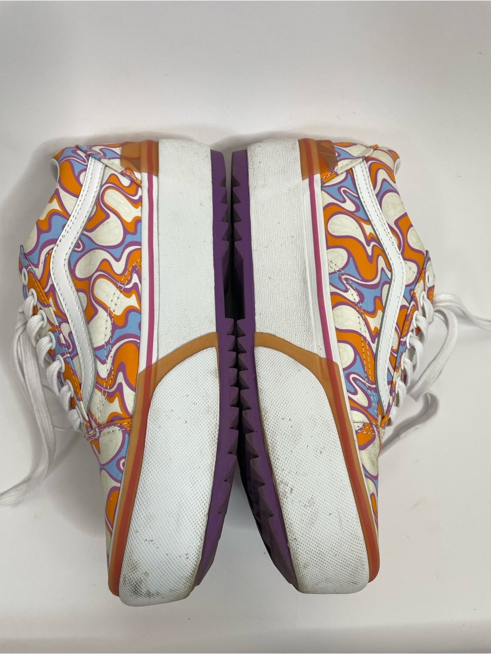 Vans | Stacked Old Skool UV React Sneakers Orange Peace Size 6.5 / 8 - Picture 7 of 12